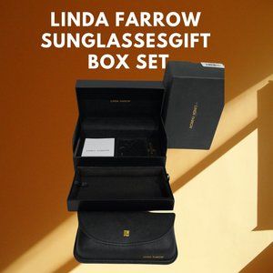 NEW LINDA FARROW GIFT BOX SUNGLASSES CASE, GIFT BOX
